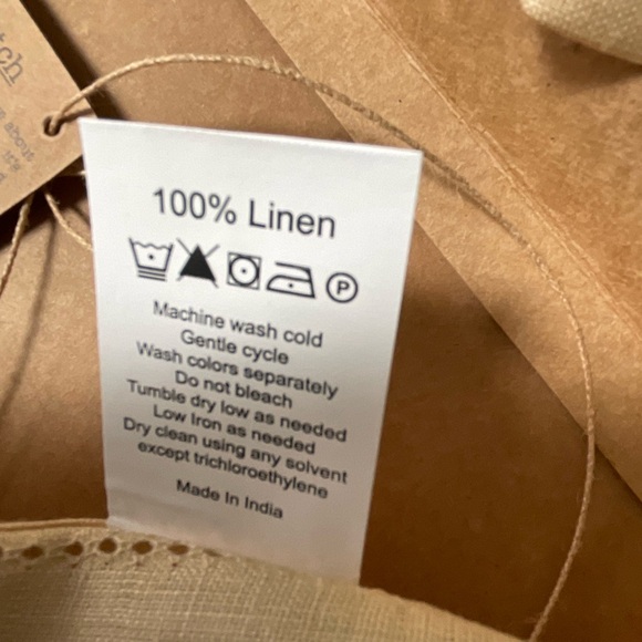 Solino Home Linen Table Runner 100% Champagne Beige 14” x 120” - Picture 5 of 10